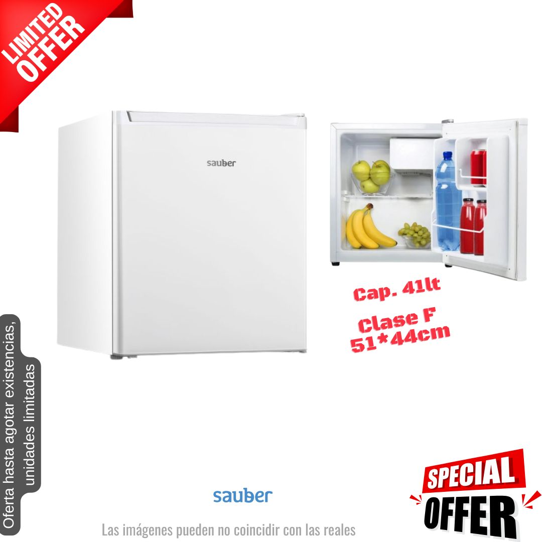 Frigorífico Sauber blanco 1 puerta 51*44cm (026225) OFERTA