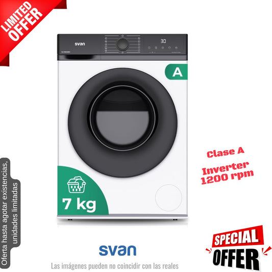 Lavadora Svan 7kg blanca 1200rpm (026219) OFERTA
