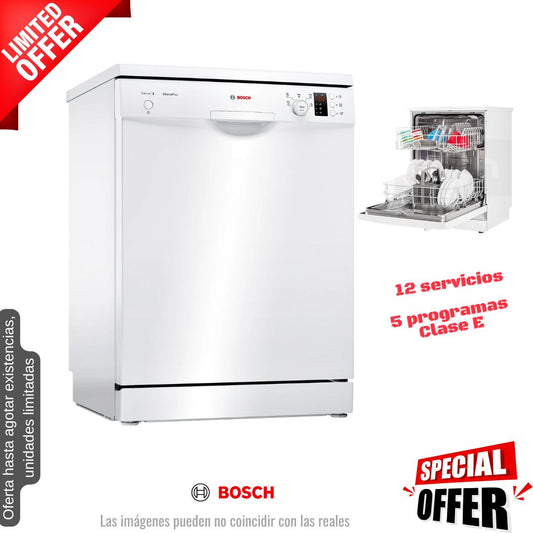 Lavavajillas Bosch blanco 60cm 12 cubiertos (026400) OFERTA