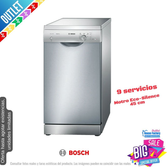 Lavavajillas Bosch inox 45cm 9 cubiertos (026144) OUTLET