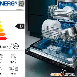 Lavavajillas Siemens inox 60cm 14 servicios SN258I01TE51 OUTLET