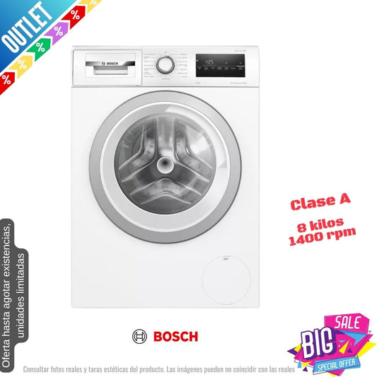 Lavadora Bosch 8kg blanca 1400rpm WAN28258GB OUTLET