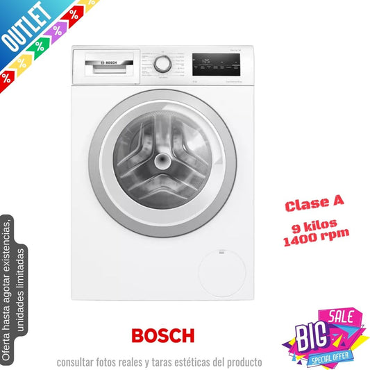 Lavadora Bosch 9kg blanca 1400rpm WAN28259GB OUTLET