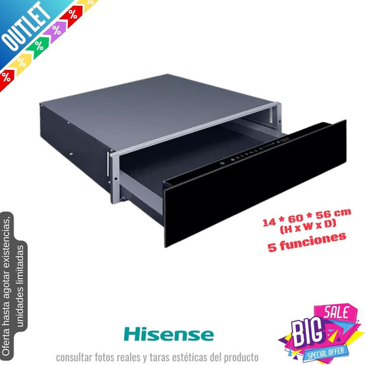 Cajón calienta platos Hisense WDH14BG OUTLET