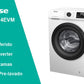 Lavadora Hisense 9kg blanca 1400rpm WFQP9014EVM OUTLET