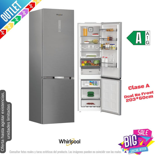 Frigorífico combi Whirlpool inox 203*60cm WHK25404XP8E OUTLET