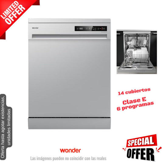 Lavavajillas Wonder inox 60cm 14 cubiertos (026354) OFERTA