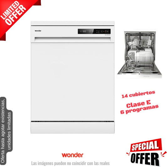 Lavavajillas Wonder blanco 60cm 14 cubiertos (026354) OFERTA
