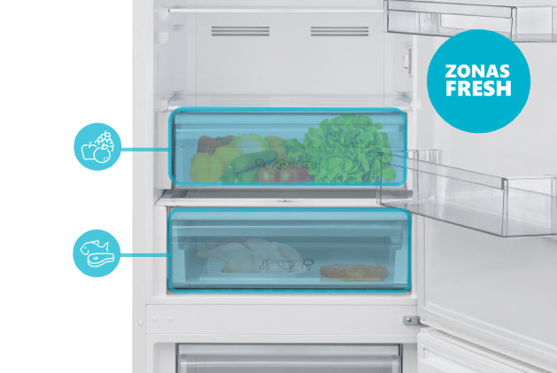 Frigorífico combi Johnson blanco 201*60cm JRC201EMW OFERTA