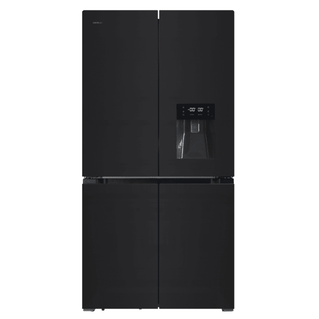 Frigorífico americano Cecotec negro cristal 183*91cm (026189) OFERTA
