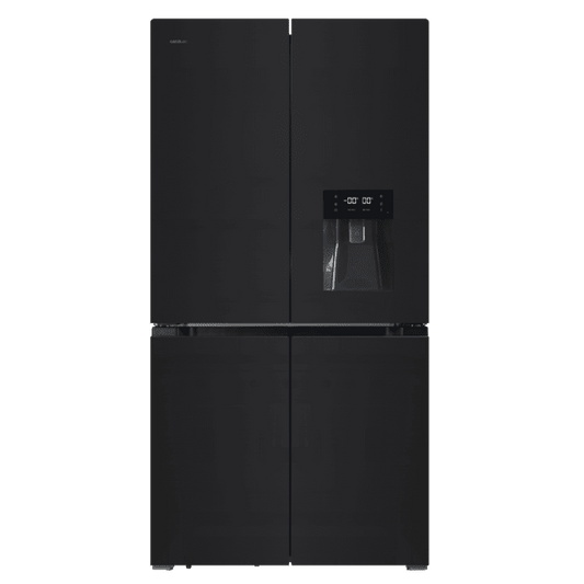 Frigorífico americano Cecotec negro cristal 183*91cm (026189) OFERTA