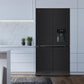 Frigorífico americano Cecotec negro cristal 183*91cm (026189) OFERTA