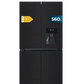 Frigorífico americano Cecotec negro cristal 183*91cm (026189) OFERTA