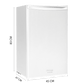 Frigorífico Cecotec blanco 1 puerta 85*47cm TT-90 OFERTA