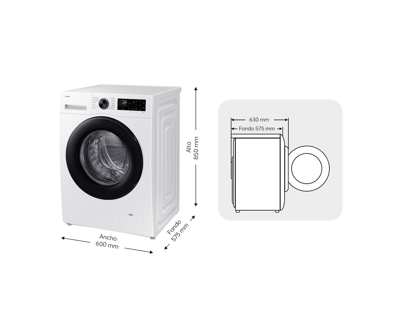 Lavadora Samsung 10kg blanca 1400rpm (026386) OUTLET