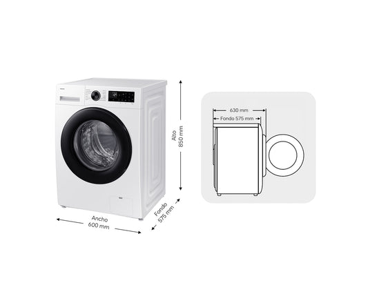 Lavadora Samsung 10kg blanca 1400rpm (026386) OUTLET