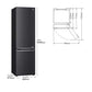 Frigorífico combi LG negro 203*60cm GBB92MCB2P OUTLET