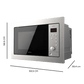 Microondas Cecotec 25lt inox integración 2500 STEEL OFERTA