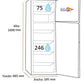 Frigorífico Hisense blanco 2 puertas 170*60cm (026413) OCASION