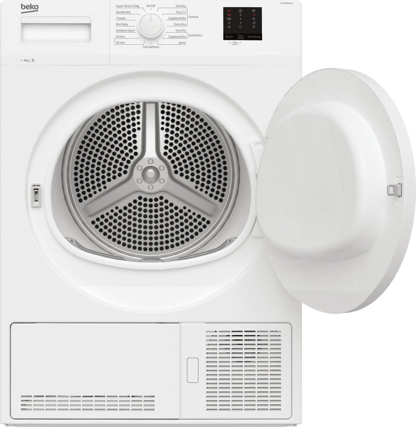 Secadora Beko 8kg condensación blanca DTKCE80021W OUTLET