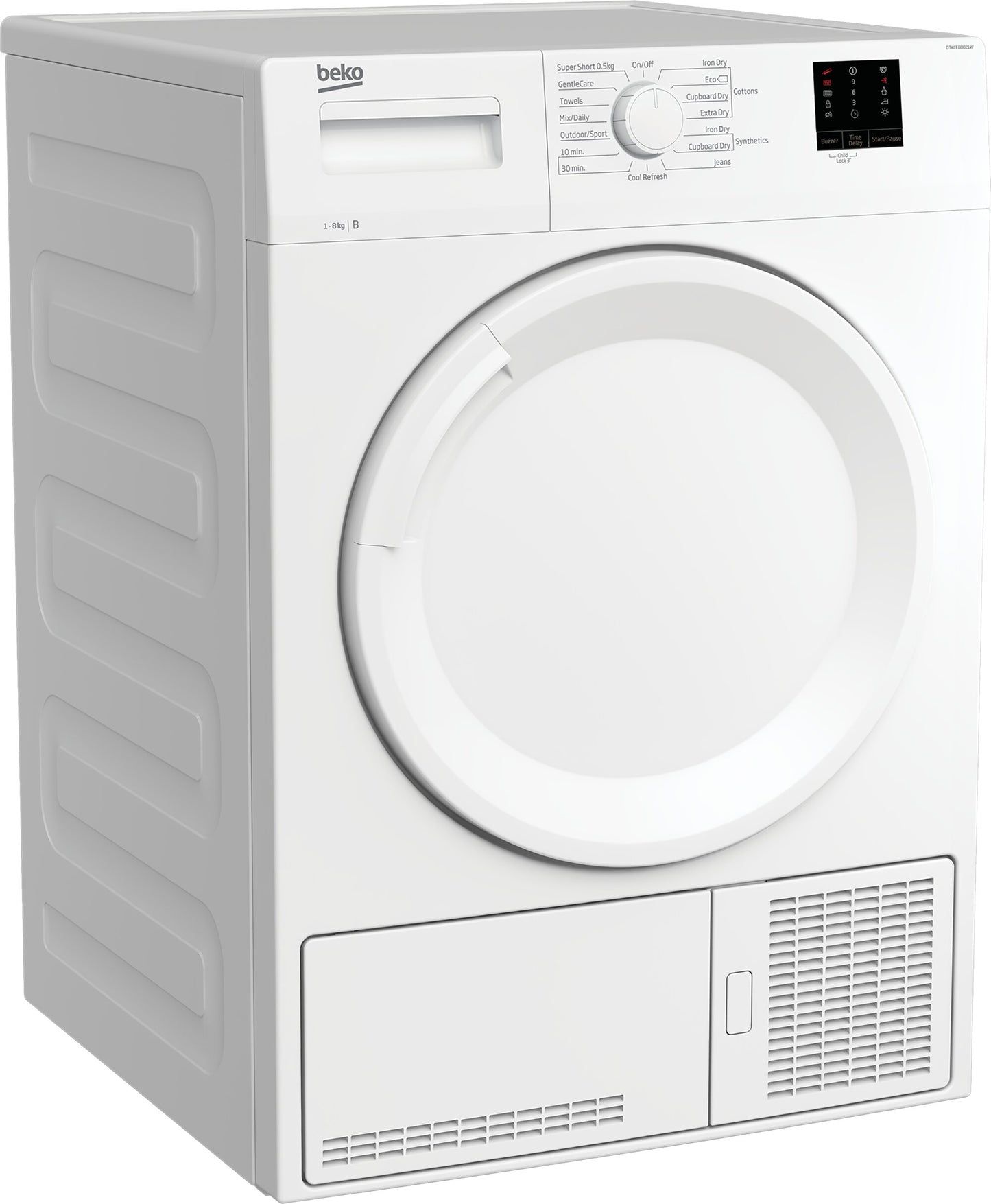 Secadora Beko 8kg condensación blanca DTKCE80021W OUTLET