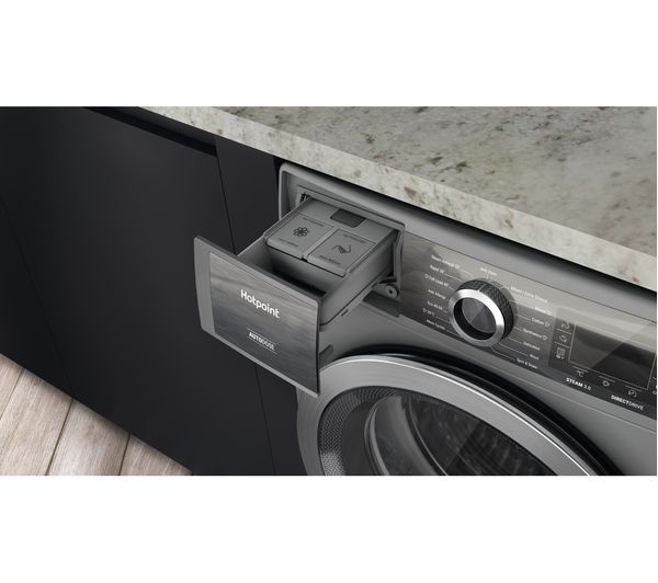 Lavadora Hotpoint 10kg inox 1400rpm H8W046SB OUTLET