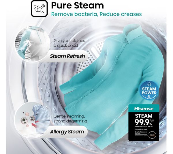 Lavasecadora Hisense 8/5kg blanca 1400rpm WDQA8014EVJM OUTLET