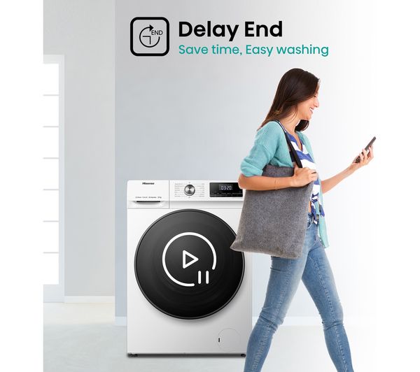 Lavadora Hisense 12kg blanca 1400rpm WFQA1214EVJM OUTLET