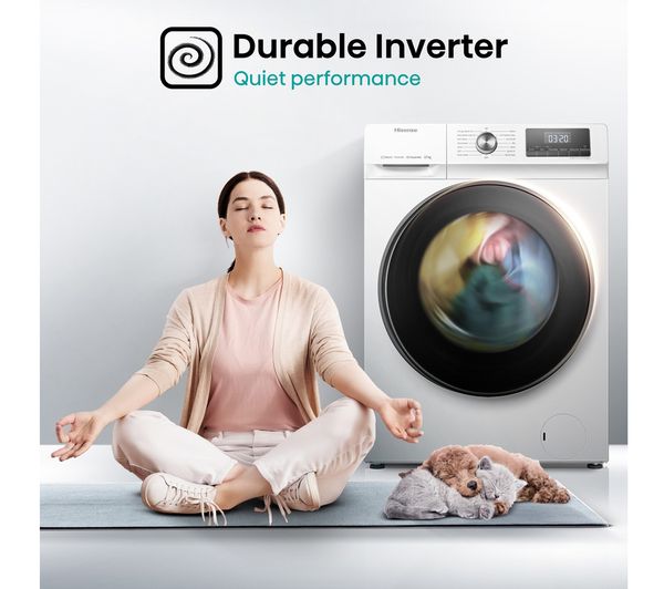 Lavadora Hisense 12kg blanca 1400rpm WFQA1214EVJM OUTLET