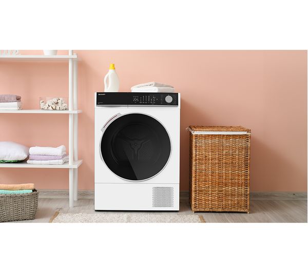 Secadora Sharp 12kg bomba de calor blanca (026317) OUTLET
