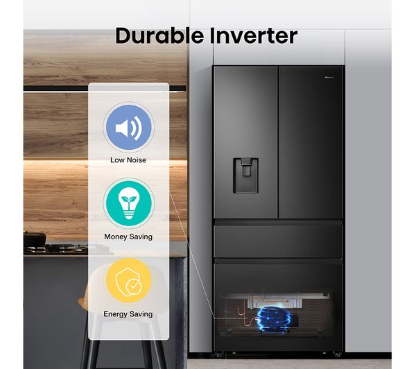 Frigorífico Americano Hisense francés negro 182*79cm RF540N4WFE OUTLET