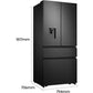 Frigorífico Americano Hisense francés negro 182*79cm RF540N4WFE OUTLET