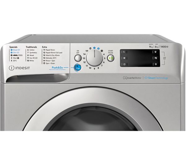 Lavasecadora Indesit 9/6kg inox 1400rpm (026369) OUTLET