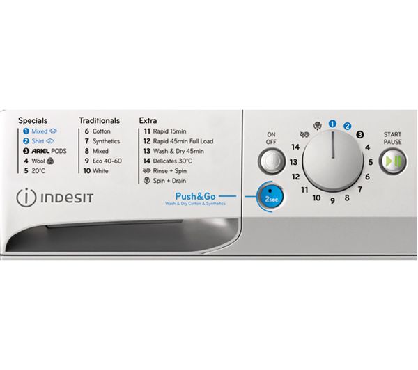 Lavasecadora Indesit 9/6kg inox 1400rpm (026369) OUTLET