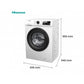 Lavadora Hisense 9kg blanca 1400rpm WFQP9014EVM OUTLET