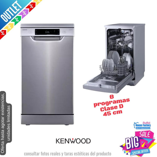 Lavavajillas Kenwood inox 45cm KDW45X23 OUTLET