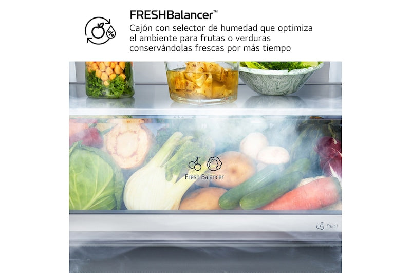 Frigorífico combi LG inox 203*60cm (026382) OUTLET