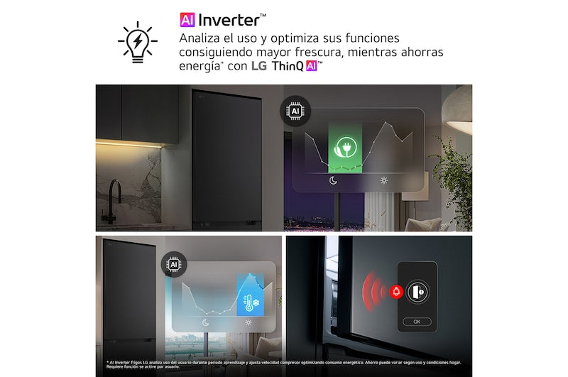 Frigorífico combi LG inox 203*60cm (026382) OUTLET