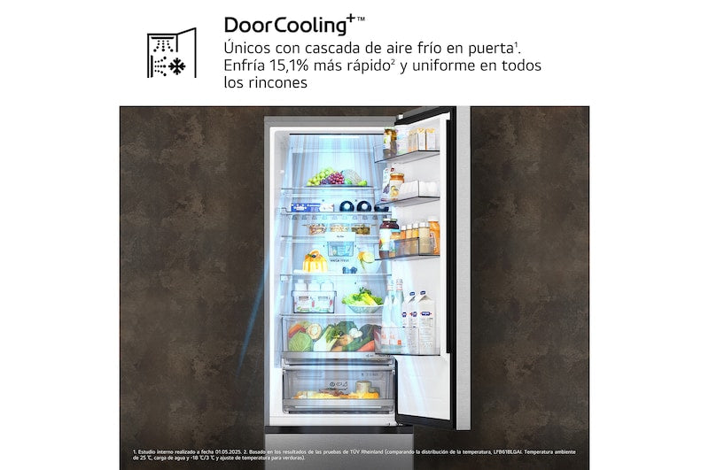Frigorífico combi LG inox 203*60cm (026382) OUTLET